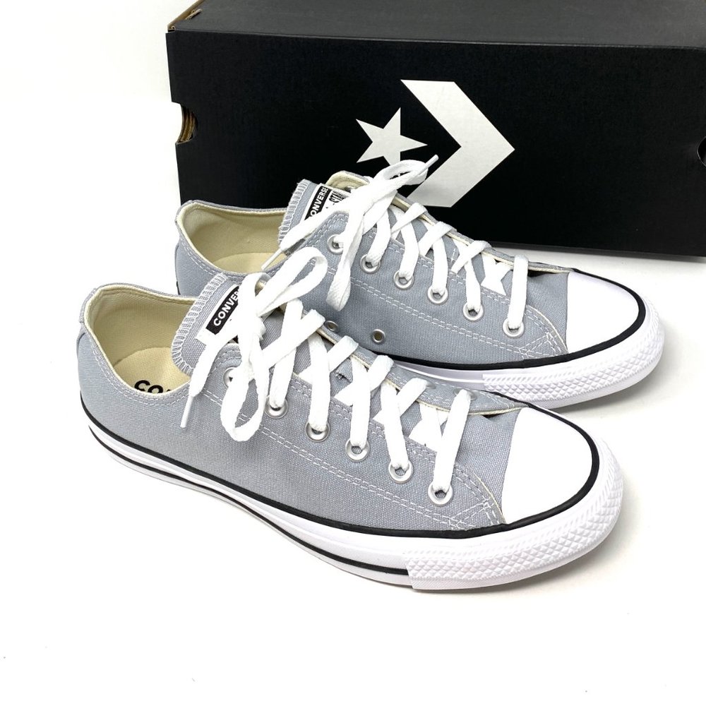 🍃March Sale🍃 Converse CTAS OX Canvas Wolf Gray Low Sneaker Men's Size 166710F - Picture 7 of 10
